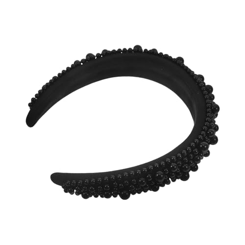 Happyyami Damen Stirnband Mit Perlen Breites Stirnband Für Frauen Kopfschmuck Für Haare Accessoire Für Abschlussball Und Hochzeit Elegant Und Modisch von Happyyami