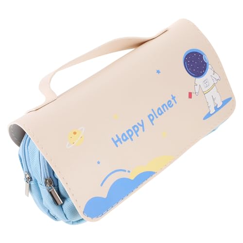 Happyyami Multi-funktionale Federtasche Canvas Großer Kapazitäts-stiftehalter Für Schule Büro Und Leicht Tragbar Reißverschluss Für Organisation von Happyyami