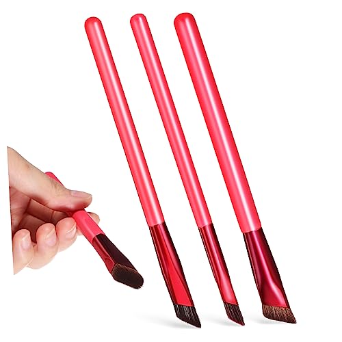 Happyyami Multifunktionales Augenbrauenpinsel-set – Abgewinkelt Haarig Eckig – Für Augenbrauen Und Mascara – Für Die Freundin von Happyyami