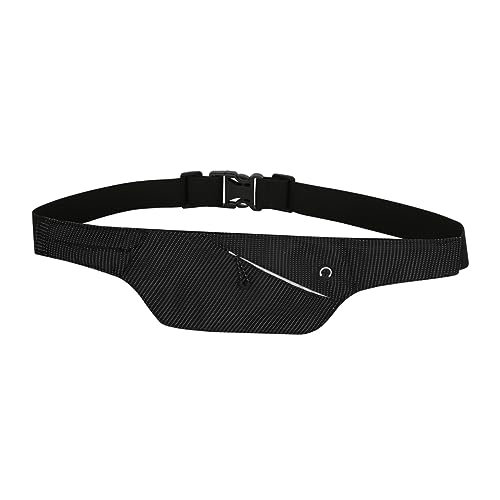 Happyyami Outdoor Sport Waist Bag wasserdichte Verstellbare Hüfttasche Mit Unsichtbarem Kettle Pocket Für Jogging Hiking Und Radfahren Handy Und Geldbörse Für Fitness Und Reisen Schwarz von Happyyami