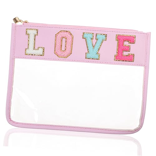 Happyyami PVC Reißverschlusstasche Kulturbeutel Für Damen Reise Kulturtasche Kosmetiktasche Für Reisen Make Up Tasche Reise Make Up Tasche Make Up Aufbewahrungsbehälter von Happyyami