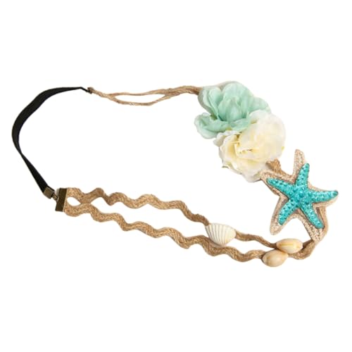 Happyyami Perlen-stirnband Für Damen Strand-haarband Mit Perlen Und Strass Muschel-haarband Als Haarschmuck Elegantes Damen-kopfschmuck Für Alltagslook Und Festivals von Happyyami
