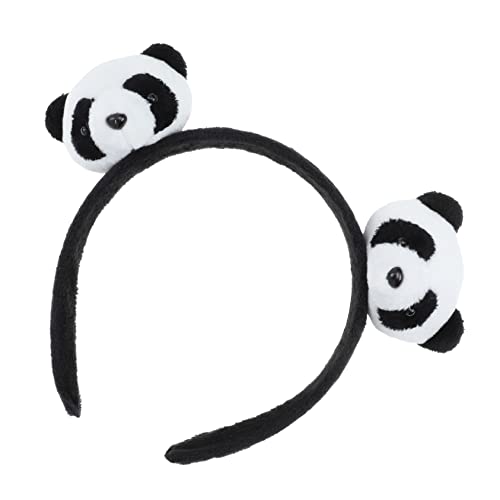 Happyyami Panda Haarband Stirnband Plüsch Kopfbedeckung Für Mädchen Junge Mädchen Cartoon Tier Frisur Accessoire Geburtstag Party Geschenk von Happyyami