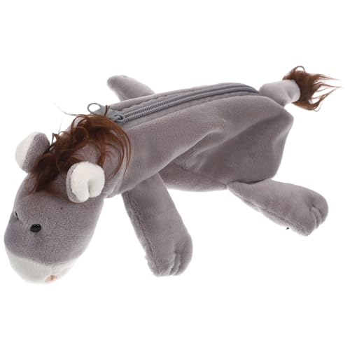 Happyyami Fluffiges Tier Federmäppchen Großer Kissen-Esel Bleistiftbeutel Für Junge Mädchen Kreatives Plüsch Federmäppchen Perfektes Für Schulkinder Zum Geburtstag Und Zusätzliche von Happyyami