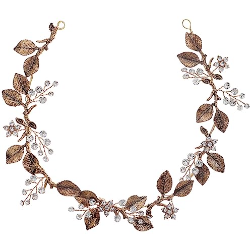 Happyyami Vintage Haarranke Kopf Schmuck Hochzeit Frauen Kreative Design Haarschmuck Accessoires Blumenmädchen Anlass Dekoration von Happyyami