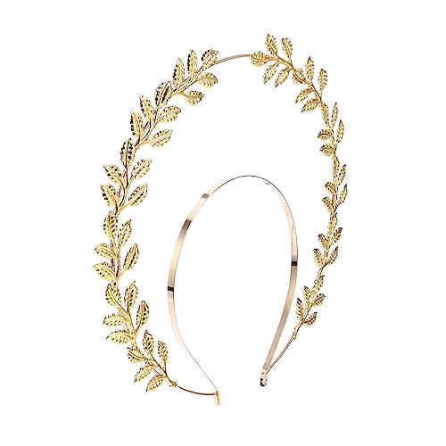 Happyyami Retro-stirnband Doppelschichtig Haar-accessoire Für Hochzeit Braut-kopfschmuck Haarschmuck Stirnband Haarband von Happyyami