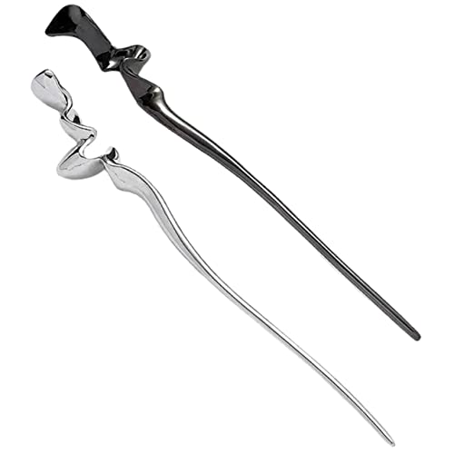 Happyyami 2stücke Chinesische Haarstäbe Für Frauen Und Mädchen Vintage-haarstab Aus Metall Dekorativer Haarschmuck Für Retro-partys Hochzeiten Und Abendveranstaltungen von Happyyami