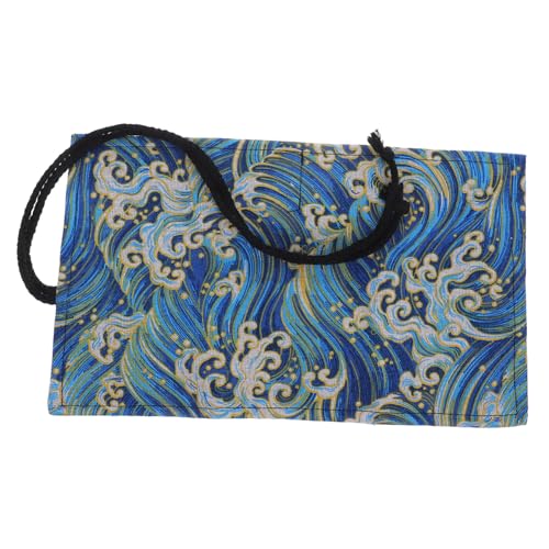 Happyyami Spezielles Federmäppchen Aus Bleistifthülle Buntstiftbox Organizer Für Künstlerbedarf Schule Und Reise Mit Wickelfunktion Und Attraktivem Ethno-Design von Happyyami