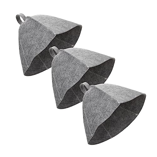 Happyyami 3stücke Filz Sauna Hut Extra Badewannen Hut Für Damen Und Schützend Gegen Hitze Mit Praktischem Aufhänger von Happyyami