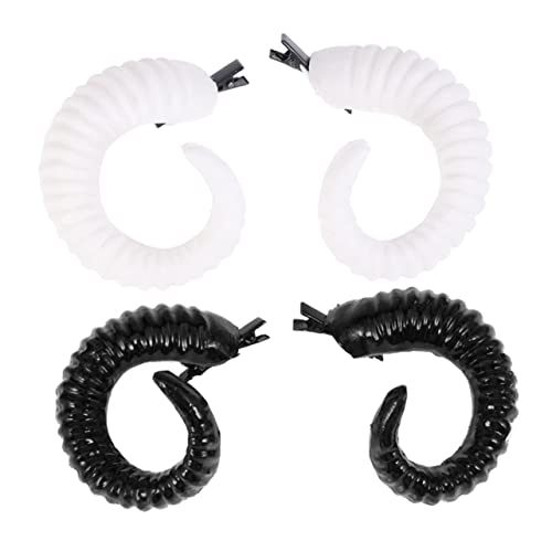 Happyyami Schafshörner Haarspange Schafshorn Haarnadel Cosplay Kopfschmuck Halloween Schafshorn Maishorn Design Für Erwachsene Und Junge Mädchen von Happyyami