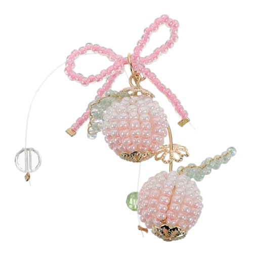 Happyyami Schleifen-ohrhänger Aus Perlen Mit Pfirsich-charms Handgefertigt Für Diy-basteln Schmuckherstellung Haarschmuck Vielseitig Einsetzbar Für Frauen Happyyami Schleifen-ohrhänger Aus Perlen Mit Pfirsich-charms Handgefertigt Für Diy-basteln Schmuckherstellung Haarschmuck Vielseitig Einsetzbar Für Frauen von Happyyami