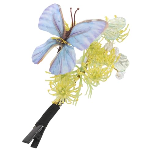 Happyyami Schmetterlingsblumen-haarspange: Schmetterlings-haarspange, Haarnadel, Damen, Mädchen, Feen-haarschmuck Für Hochzeit, Halloween, Weihnachten, Abschlussball, Party, von Happyyami