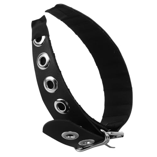 Happyyami Schwarzes Pu-leder Stirnband Mit Metallteilen Subkultur Haarschmuck Für Mädchen Subkultur Zubehör Kopfbedeckung Garderobe Accessoire von Happyyami