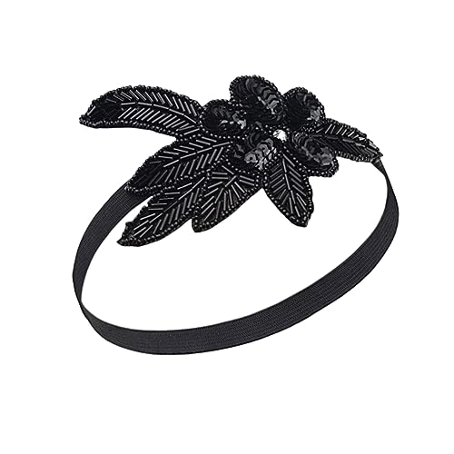 Happyyami Schwarzes Pailletten-haarband Für Partys Leichtes Bequemes Stirnband Für Frauen Und Mädchen Haaraccessoire Für Besondere Anlässe Und Geburtstagsfeiern von Happyyami