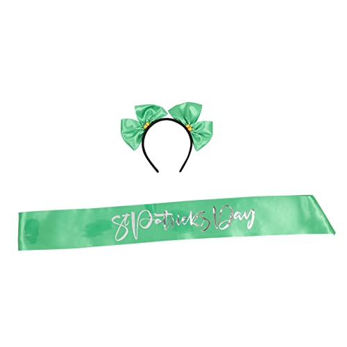 Happyyami St Patrick's Day Haarreif Mit Etikettenband Festliche Deko Für Partys Langlebig Strahlendem Grün Für Feierlichkeiten Mit Freunden Und Familie von Happyyami