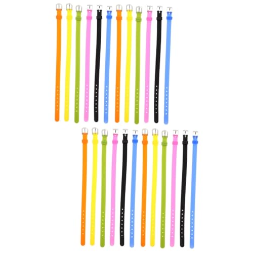 Happyyami Stk Armband Buchstabenarmbänder für Frauen farbig uhrenarmbänder hautfreundliche Armbänder Stretch-Armbänder elastisch schmücken Handschlaufe Silikonband Kind Gurt Kieselgel von Happyyami