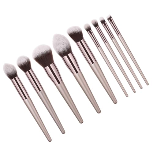 Happyyami 9stücke Teiliges Schminkpinselset Mit Holzgriff Und Nylonborsten Professionelle Make-up Pinsel Für Puder Für Frauen Und Tägliche Anwendung t Happyyami 9stücke Teiliges Schminkpinselset Mit Holzgriff Und Nylonborsten Professionelle Make-up Pinsel Für Puder Für Frauen Und Tägliche Anwendung t von Happyyami