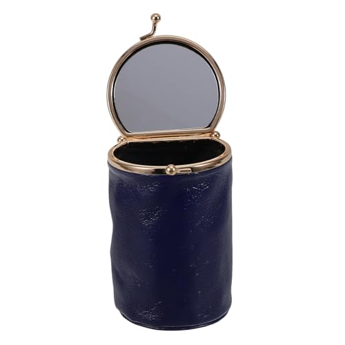 Happyyami Tragbare Lippenstifttasche Aus Kunstleder Mini-Lippenstift-Organizer Mit Spiegel Kompakte Kosmetiktasche Für Damen Tragbarer Lippenstifthalter Für Reisen Und Alltag von Happyyami