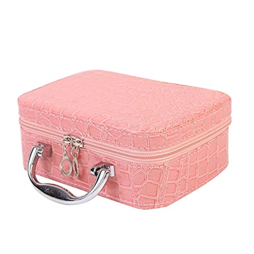 Happyyami Portable Kosmetiktasche Mit Spiegel Handliche Pu-Make-up Aufbewahrung Für Damen Für Und Alltag Stilvollem Großzügigem Innenraum von Happyyami