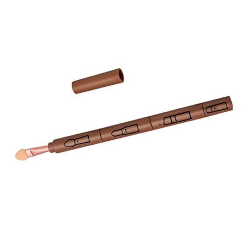 Happyyami Tragbarer Make-up-pinsel Mit Abnehmbaren Lippen- Eyeliner Augenbrauenpinseln Kosmetikwerkzeuge in Champagnerfarbe Für Reisen Und Unterwegs von Happyyami