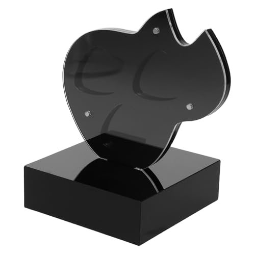 Happyyami Transparenter Gitarrenplektrumhalter: 3-Fach Bassplektrum-Organizer – Acryl-Displayständer mit Stabiler Basis zum Aufbewahren und Präsentieren von Gitarrenplektren von Happyyami