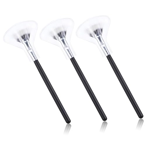 Happyyami 3stücke Teiliges Fan-shaped Wimpernbürsten Präzise Eyelash Brushes Für Mascara-anwendung Wimpern-trennung Und Für Augen-make-up von Happyyami