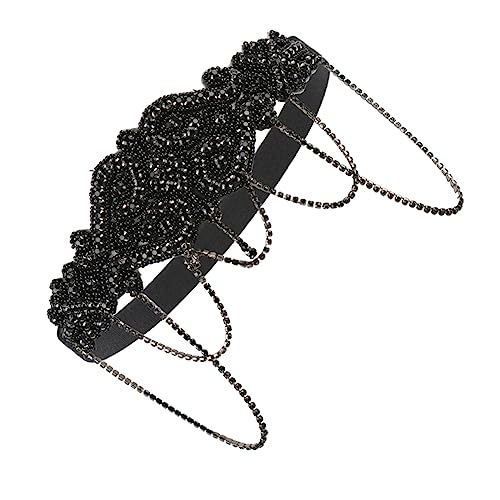 Happyyami 1stücke Rhinestone Haarschmuck Für Damen Funkelndes Hochzeits-stirnband Für Partys Und -events Für Und Fotoshootings Schwarz von Happyyami