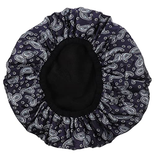 Happyyami Wasserdichte Wiederverwendbare Duschhaube Für Damen Und Herren Extra Große Saugfähige Badekappe Für Spa Und Schlaf von Happyyami