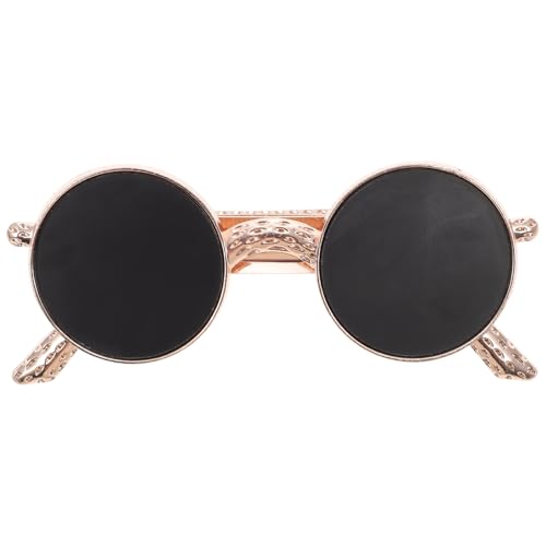 Happyyami Sonnenbrillen-förmiger Haarklammer Für Damen Kreativer Haarschmuck Mit Elastischem Clip Für Partys Cosplay Und Täglichen Gebrauch Goldene Farbe von Happyyami