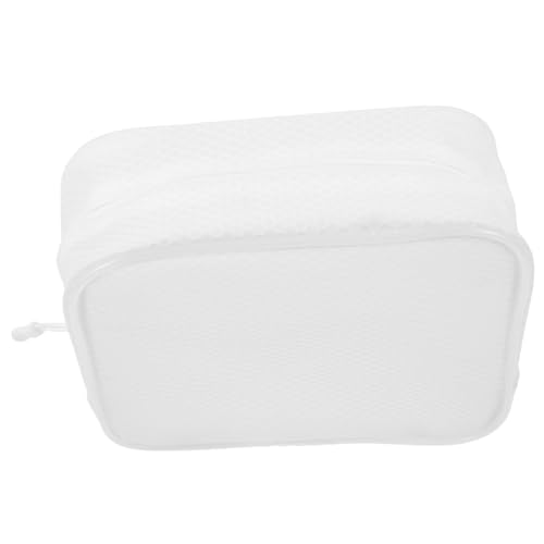 Happyyami wasserdichte Eva Kosmetiktasche Mit Reißverschluss Reisetasche Für Damen Organizer Für Beauty-Produkte Make-up-Tasche Praktische Aufbewahrungstasche Weiß von Happyyami