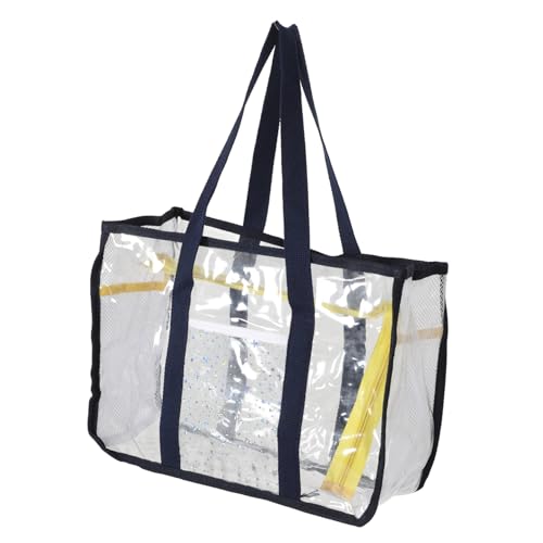 Happyyami wasserdichte Transparente Strandtasche Große Reise-Aufbewahrungstasche Für Damen Strandtasche Zum Schwimmen Mit Reißverschlusstasche Tragbare Reise-Aufbewahrungstasche Für von Happyyami