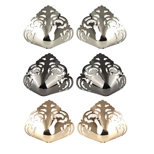 Happyyyami 3 Paar High Heels Schuhüberzieher Zehenkappe aus Metall Absatzschutz Schuhe Schuhe Zubehör Damen, Pacchetto 4 - Größe: 3,5 x 3,5 x 2,5 cm von Happyyami