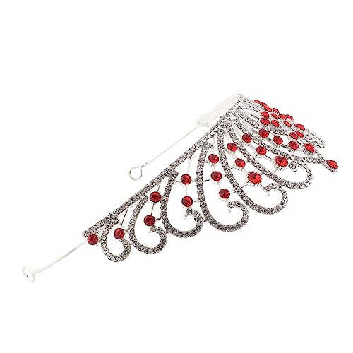 Hochzeitskrone Barock Rhinestone Krone Damen Tiara für Braut Festliche Haarzierde für Hochzeit und Partys Stabil Design Geschenkidee von Happyyami