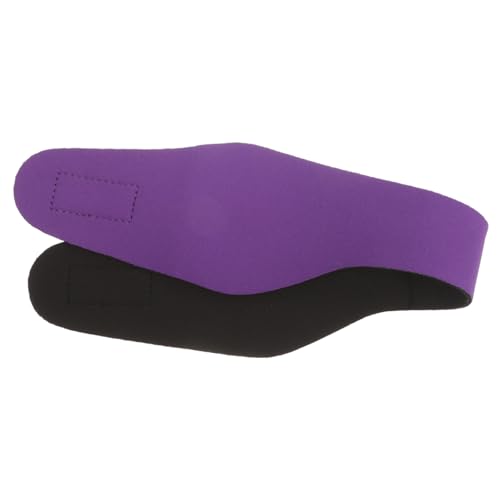 Sport Stirnband Spa-Stirnband Kinder-Schwimmstirnband Schutzhülle kinder stirnband stirnbänder kinder Mittel Neopren Schutzkappe Kopfschutz Fräulein Ohrriemen Stretch-Stoff Violett von Happyyami