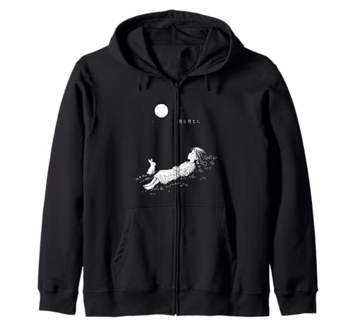 Minimalistische Dreamy Night Anime Girl Rabbit Harajuku Kapuzenjacke Minimalistische Dreamy Night Anime Girl Rabbit Harajuku Kapuzenjacke von Harajuku Minimalist Anime Shojo Antisocial