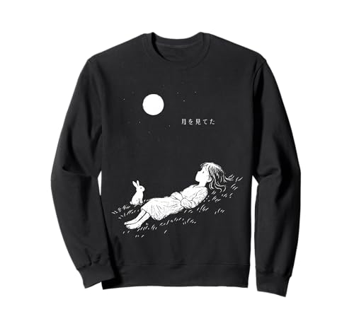 Minimalistische Dreamy Night Anime Girl Rabbit Harajuku Sweatshirt Minimalistische Dreamy Night Anime Girl Rabbit Harajuku Sweatshirt von Harajuku Minimalist Anime Shojo Antisocial