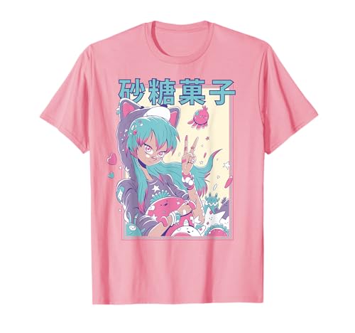 Candycore Girl Cute Pink Pastell Kawaii Anime Aesthetic #1 T-Shirt von Harajuku Pastelcore Decora Fairy Kei Yume Kawaii