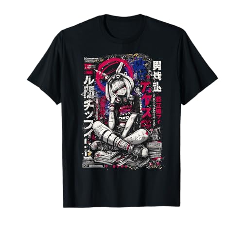 Streetstyle Anime Girl Bunny Kopfhörer Graffiti T-Shirt Streetstyle Anime Girl Bunny Kopfhörer Graffiti T-Shirt von Harajuku Streetwear Urban Aesthetics by KisuCore