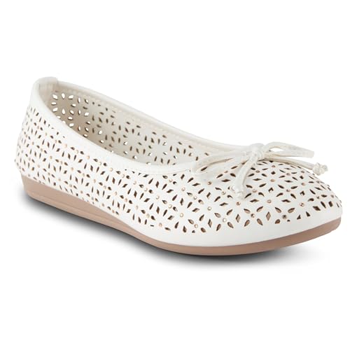 Harborsides ARYTH Bequeme Flache Schuhe für Damen - Veganes Obermaterial - Memory Foam, Farbe: Weiß, 37 EU Harborsides ARYTH Bequeme Flache Schuhe für Damen - Veganes Obermaterial - Memory Foam, Farbe: Weiß, 37 EU von Harborsides