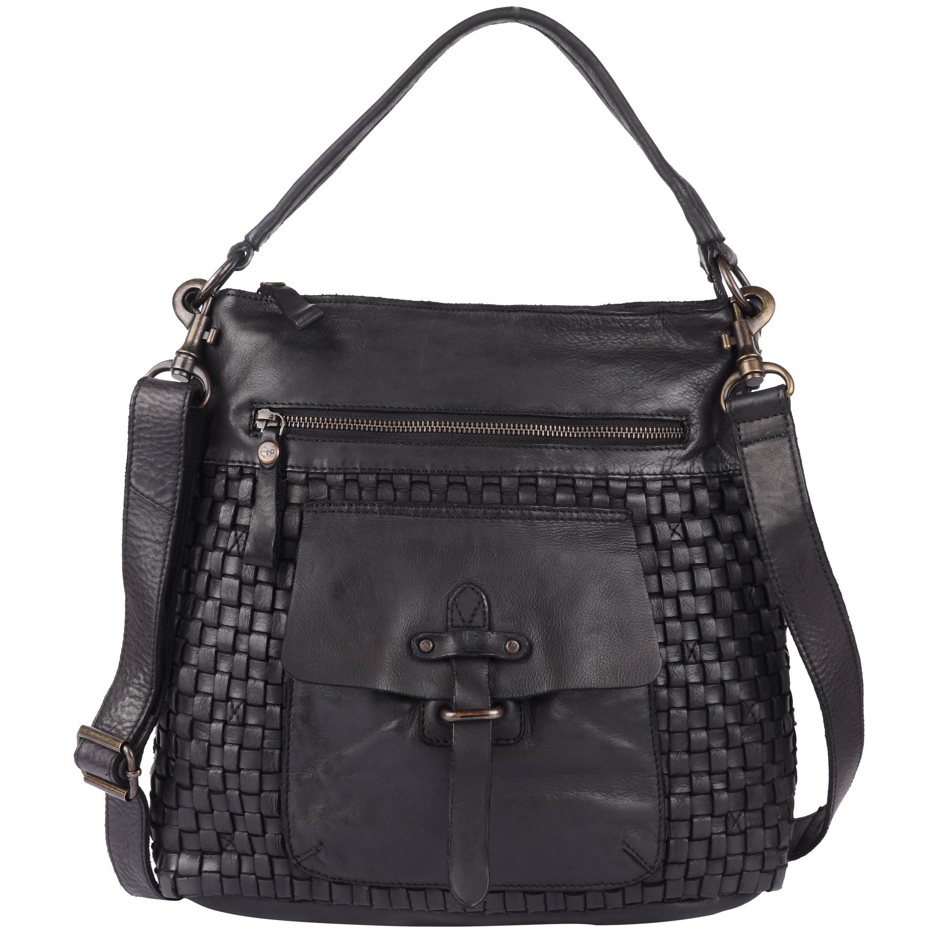 HARBOUR 2nd Handtasche "Iris" Damen Umhängetasche, Schultertasche, Tragetasche in Flechtoptik von Harbour 2nd