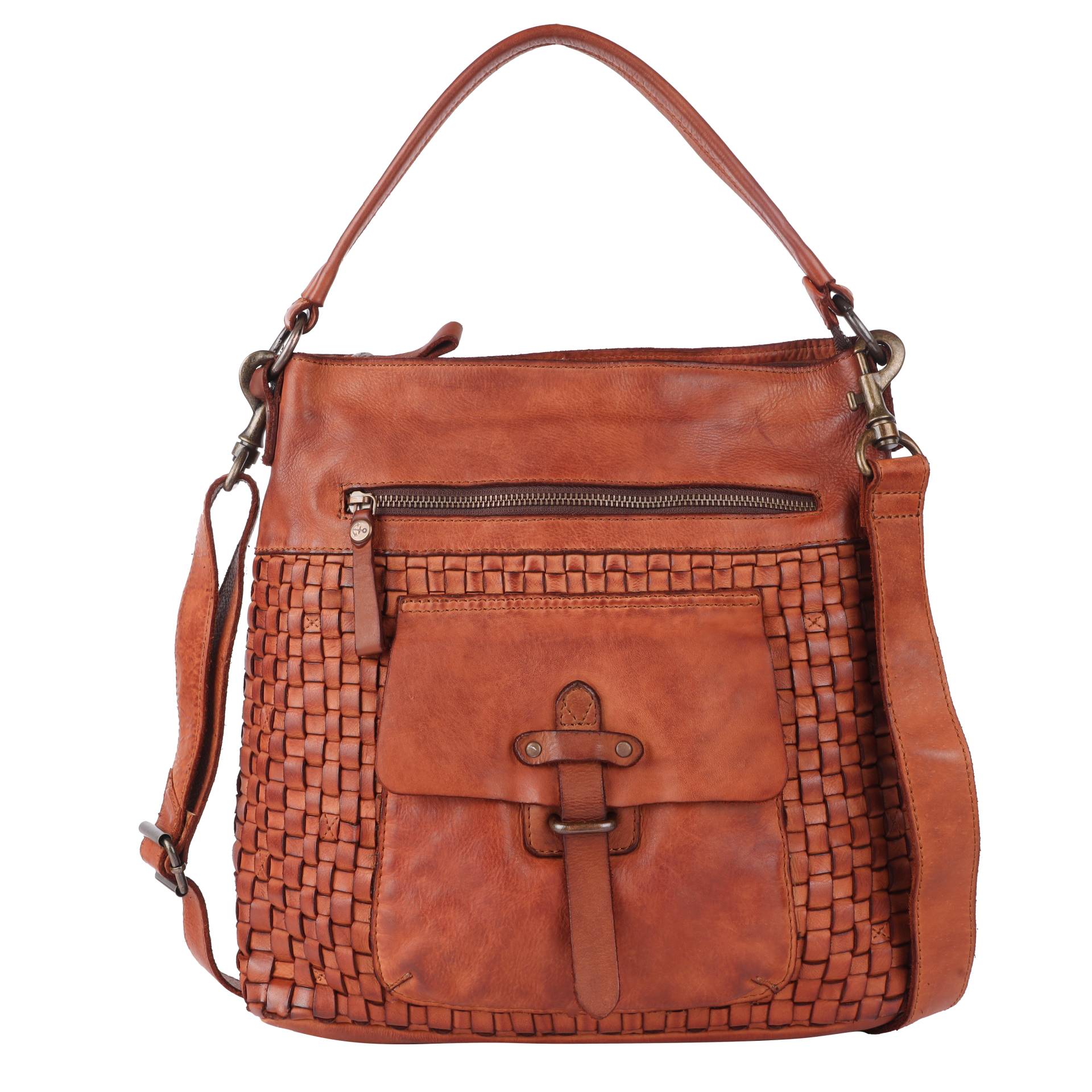 HARBOUR 2nd Handtasche "Iris" Damen Umhängetasche, Schultertasche, Tragetasche in Flechtoptik von Harbour 2nd