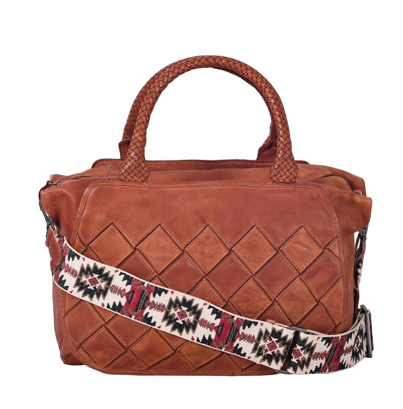 HARBOUR 2nd Handtasche "Sestilia" Damen Schultertasche, Tragetasche mit kontrastfarbigem Umhängeriemen von Harbour 2nd