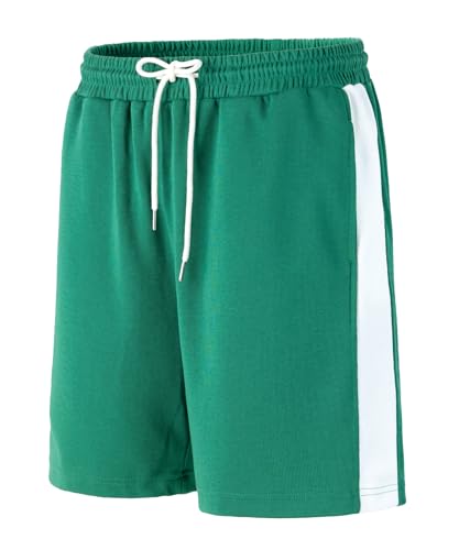 Harbrosrce Herren Sport Shorts Kurze Hose Baumwolle Jogginghose mit Kordelzug Sweatshorts Fitnesshose Bermuda Shorts Trainingshose Tennishose von Harbrosrce