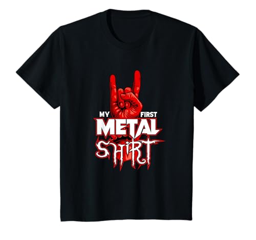 My First Metal Shirt Heavy Metal Kids Thrash Pommesgabel T-Shirt My First Metal Shirt Heavy Metal Kids Thrash Pommesgabel T-Shirt von Hard-Rock Metal Musik Kinder Geschenk