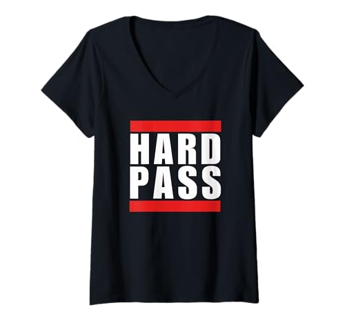 Damen Hard Pass lustig Spruch Statement Humor sarkastischer Witz T-Shirt mit V-Ausschnitt Damen Hard Pass lustig Spruch Statement Humor sarkastischer Witz T-Shirt mit V-Ausschnitt von Hard pass Apparel Co.