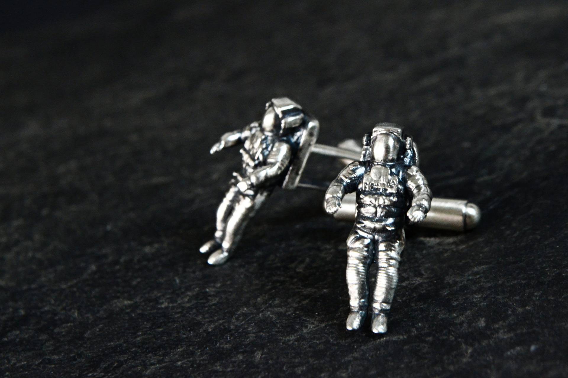 Astronaut Manschettenknöpfe Wissenschaft Astronomie Hochzeit Schmuck Geschenk 925 Sterling Silber von HardResols