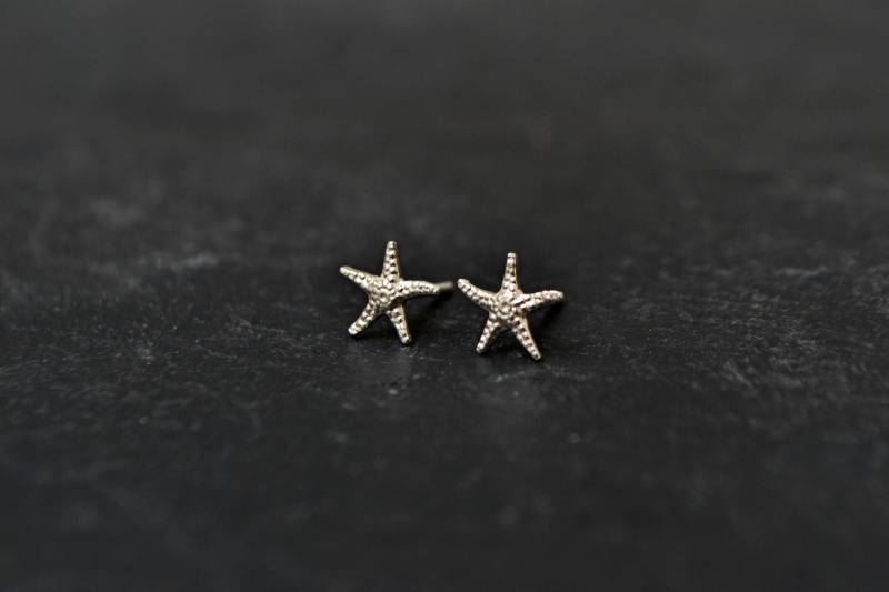 Seestern Ohrringe, Nautik Schmuck, Sommer Ozean 925 Sterling Silber, Hochzeit Am Strand von HardResols