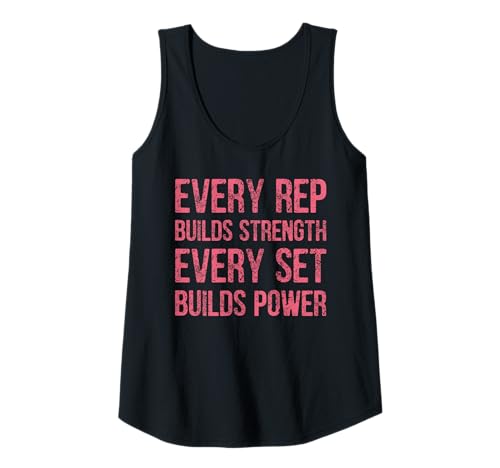 Damen Jede Wiederholung baut Kraft auf, jedes Set baut Power Gym auf Tank Top Damen Jede Wiederholung baut Kraft auf, jedes Set baut Power Gym auf Tank Top von Hardcore Strength Powerlifting Gym Motivation
