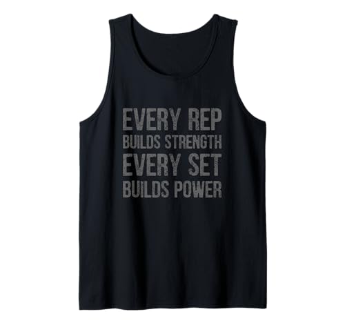 Herren Jede Wiederholung baut Kraft auf, jedes Set baut Power Gym auf Tank Top Herren Jede Wiederholung baut Kraft auf, jedes Set baut Power Gym auf Tank Top von Hardcore Strength Powerlifting Gym Motivation