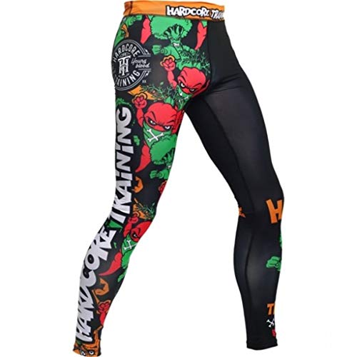 Hardcore Training Compression Hose Leggings Men's Angry Vitamins Grundschicht Herren Kampfsport BJJ Grappling MMA Fitness No Gi von Hardcore Training